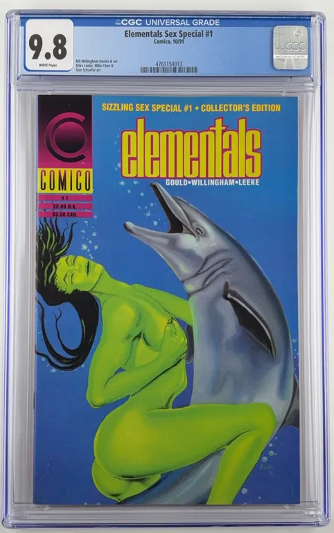 Elementals Sex Special #1 Comico 1991 CGC 9.8