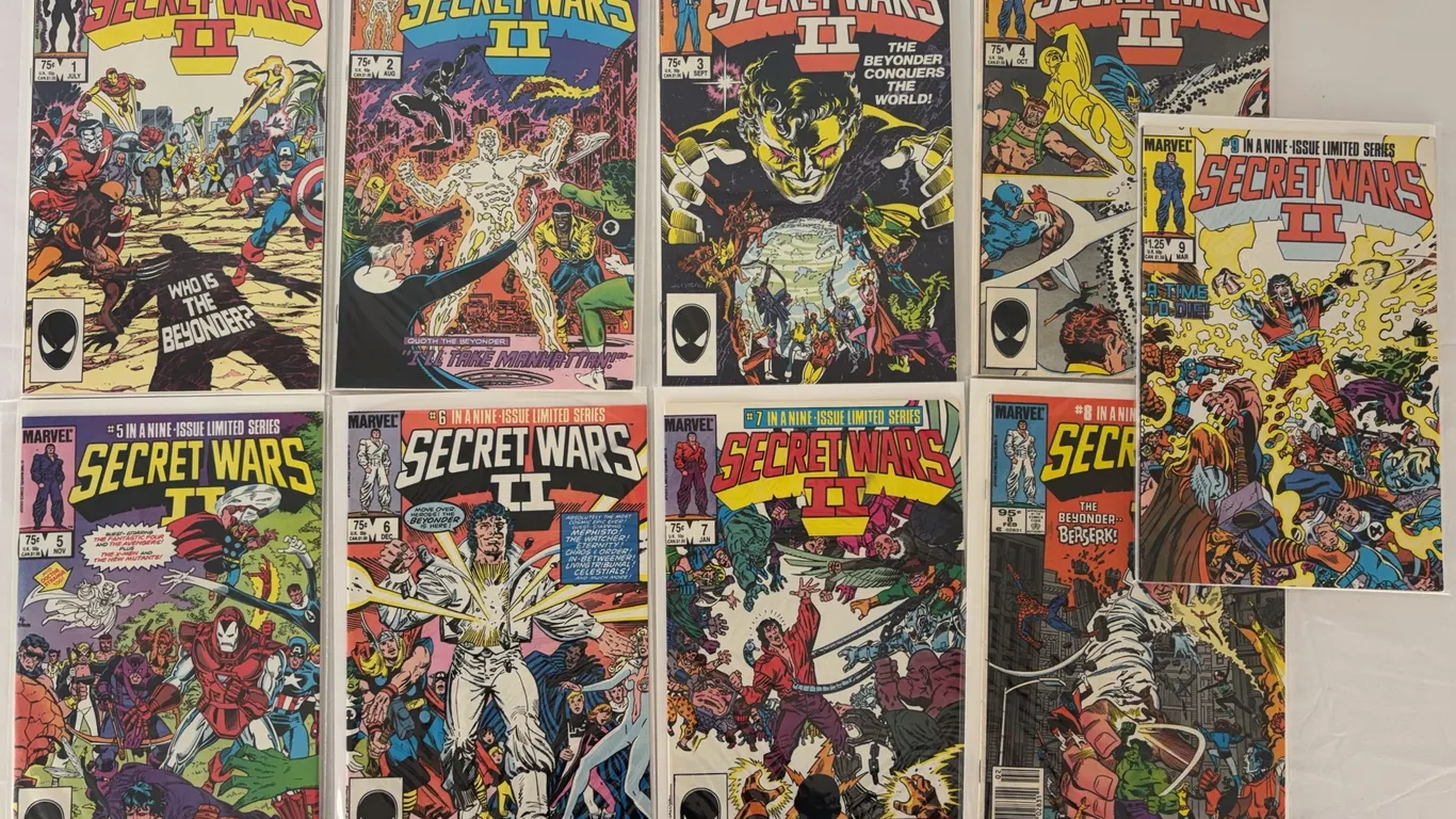 Secret Wars II #1-9 Marvel 1985-1986 Complete Set