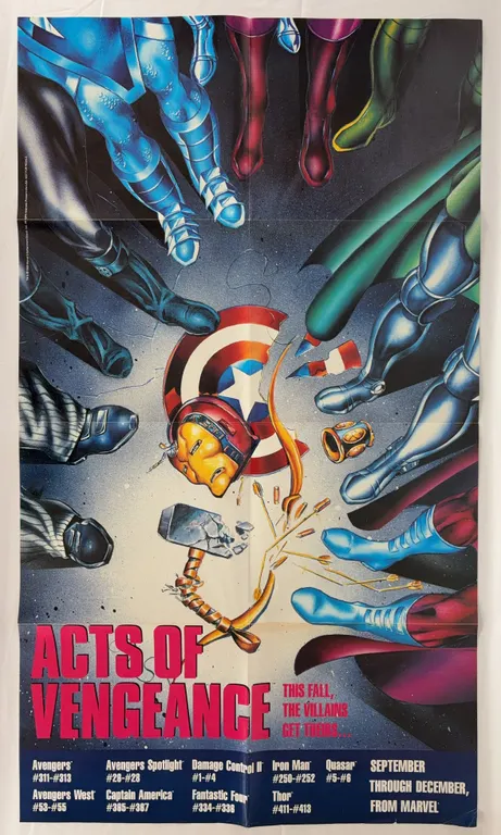 Acts of Vengeance Marvel Promotional Poster 1989