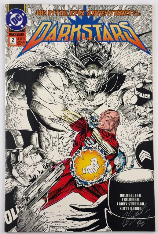 Signed Darkstars #2 DC 1992