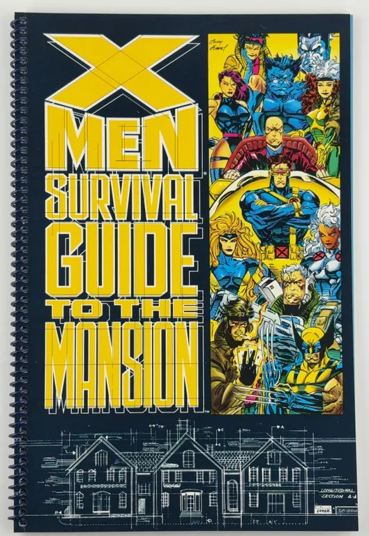 X-Men Survival Guide to the Mansion Marvel 1992 Spiral-Bound Special