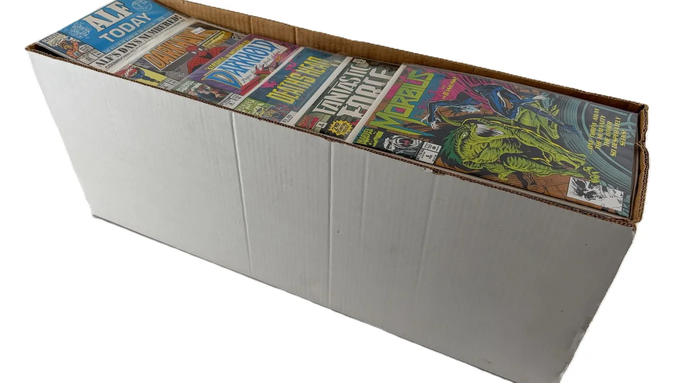 Long Box of Marvel Comics - Various Titles (Video Available)