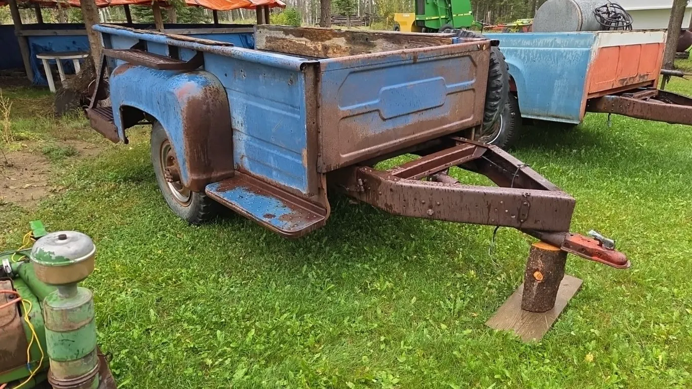 Bumper Pull Truck Box Fire Wood Trailer. No VIN