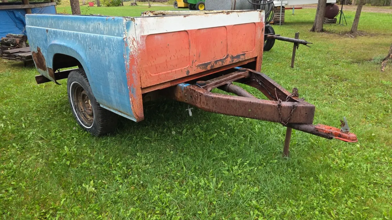 Bumper Pull Truck Box Fire Wood Trailer. No VIN