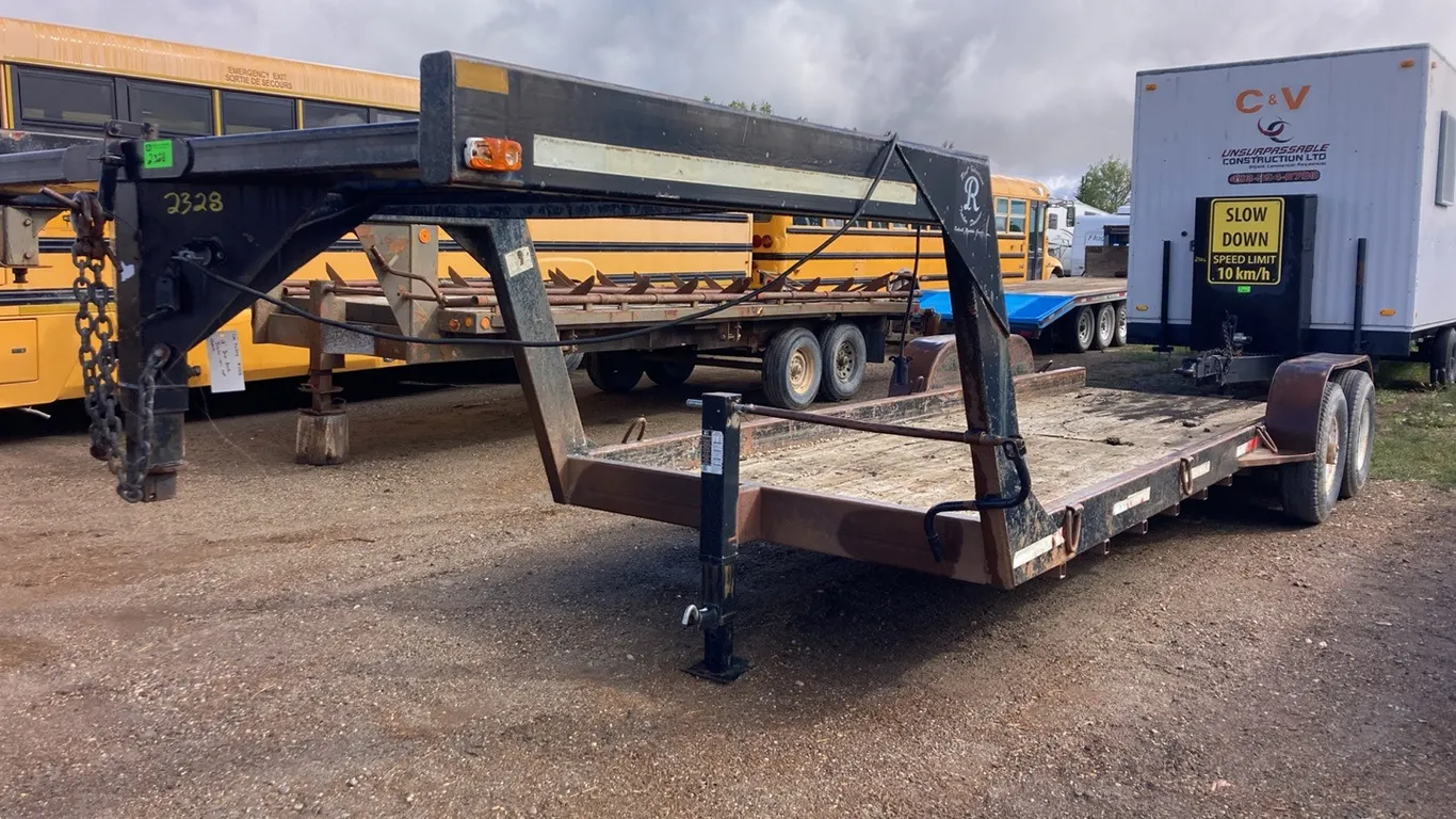 18' Real Industries Gooseneck Drop Deck Trailer - VIN Not Visible