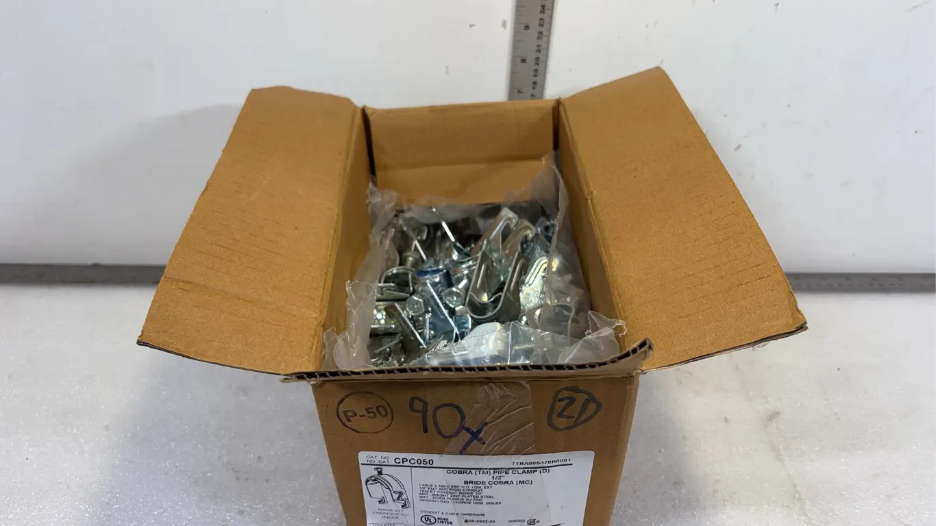 Box of 1/2" Cobra Clamps, approx. 90 pce *Unreserved*