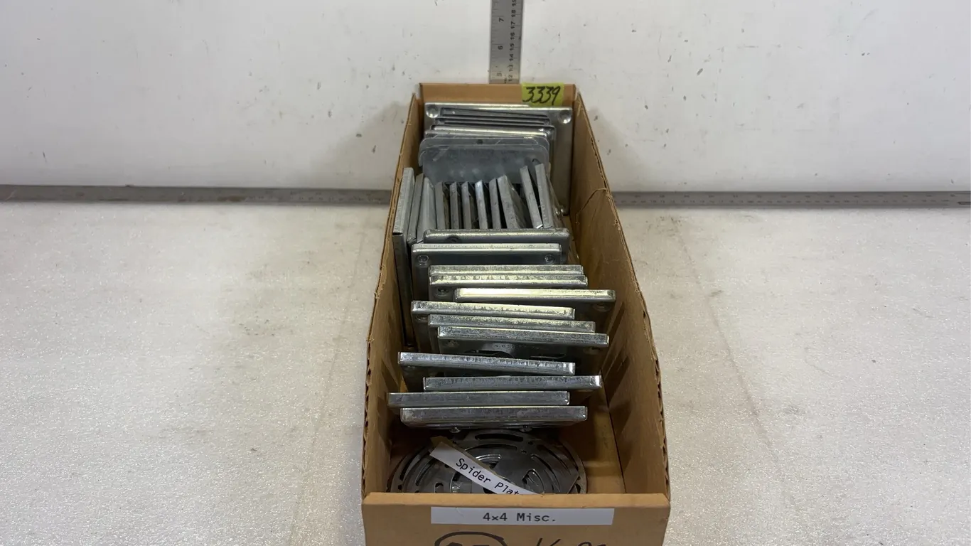 Box of Assorted Metal Switch Plates, *Unreserved*
