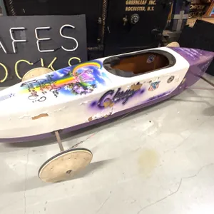 PURPLE UNICORN PEDAL CAR