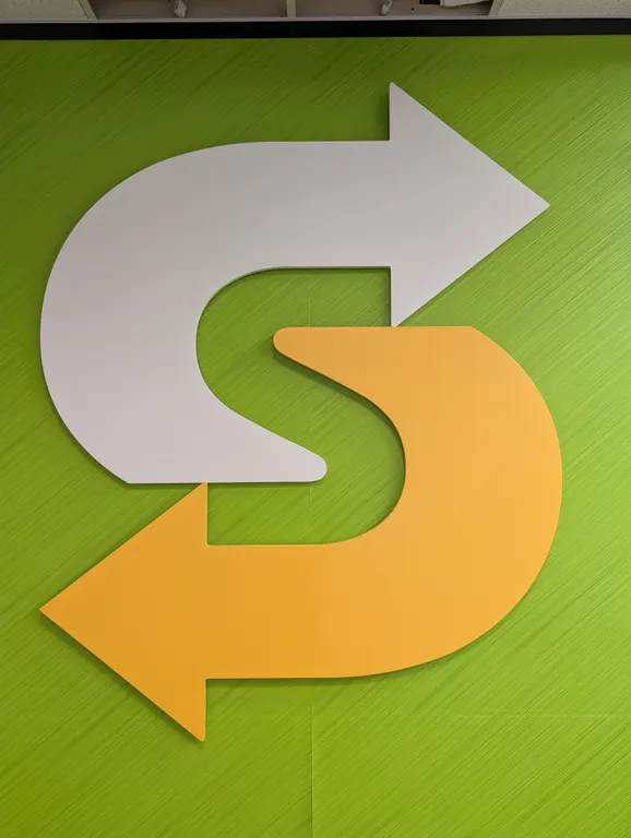 Subway Lighted Logo Sign - 58" x 75"