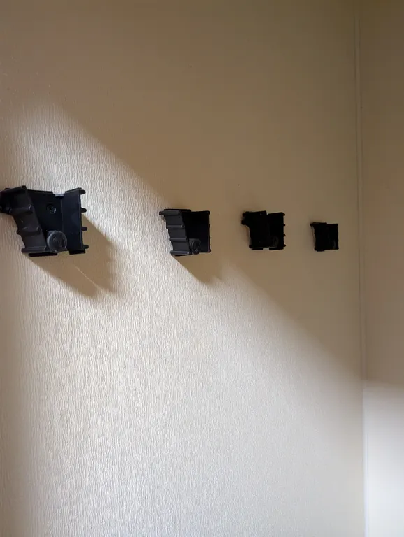(4) Wall Mount Mop Hangers