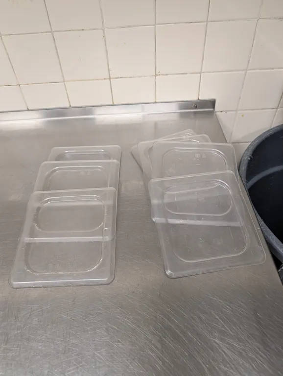 (7) 6th Size Polycarbonate Lids
