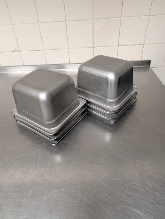 (6) 3rd Size 4" Deep Stainless Steel Hotel Pans