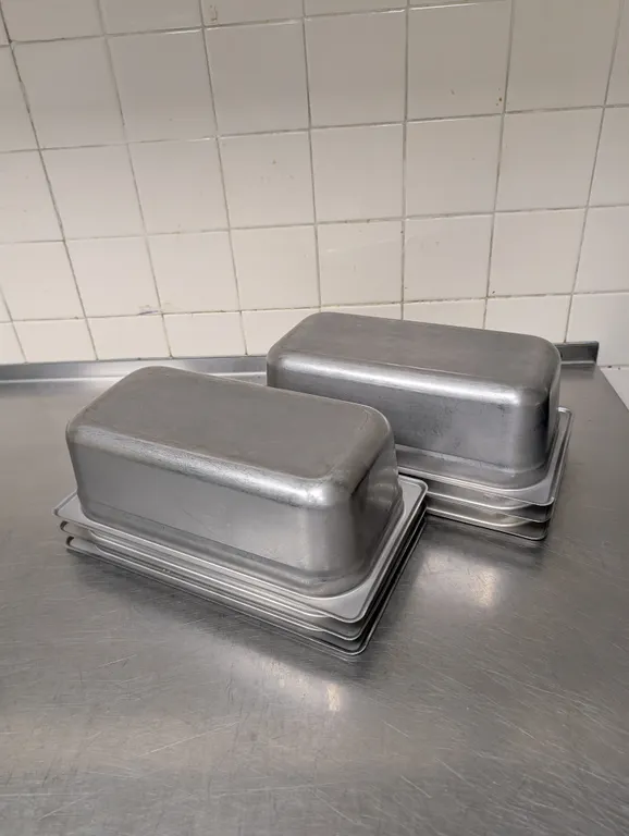 (6) 3rd Size 4" Deep Stainless Steel Hotel Pans