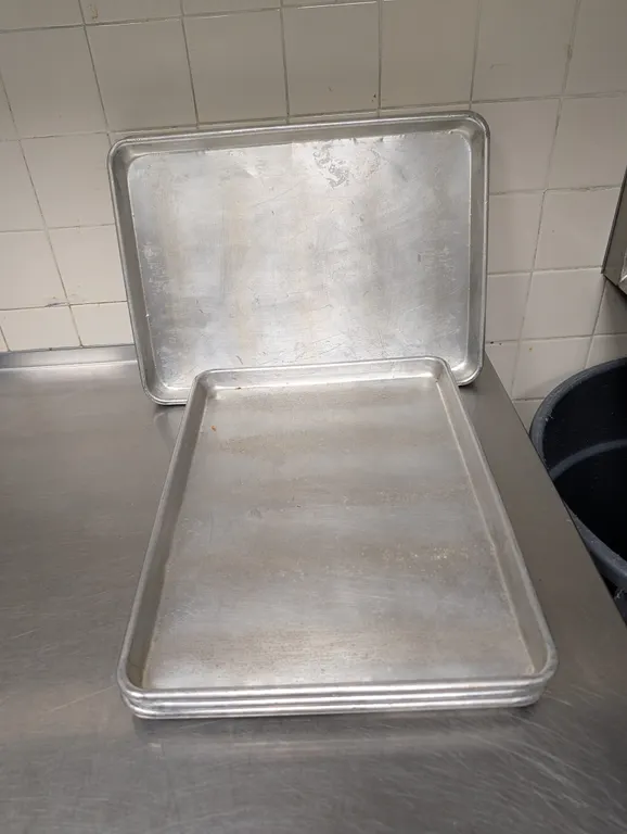 (6) Half Size Aluminum Sheet Pans