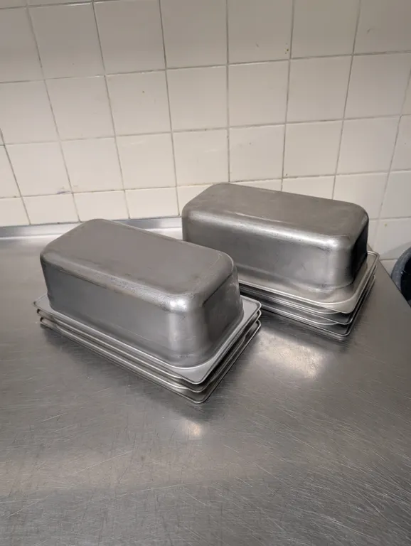 (6) 3rd Size 4" Deep Stainless Steel Hotel Pans