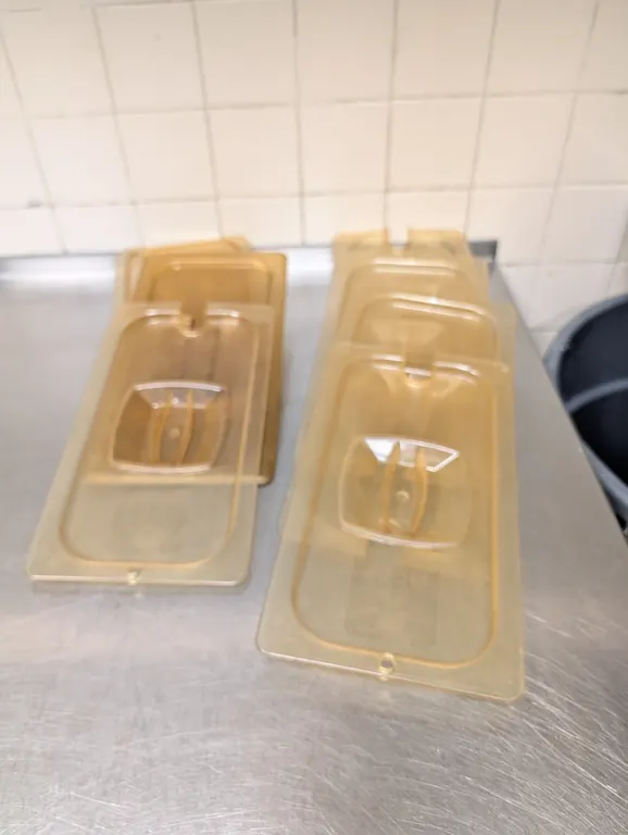 (7) 3rd Size High Heat Polycarbonate Lids