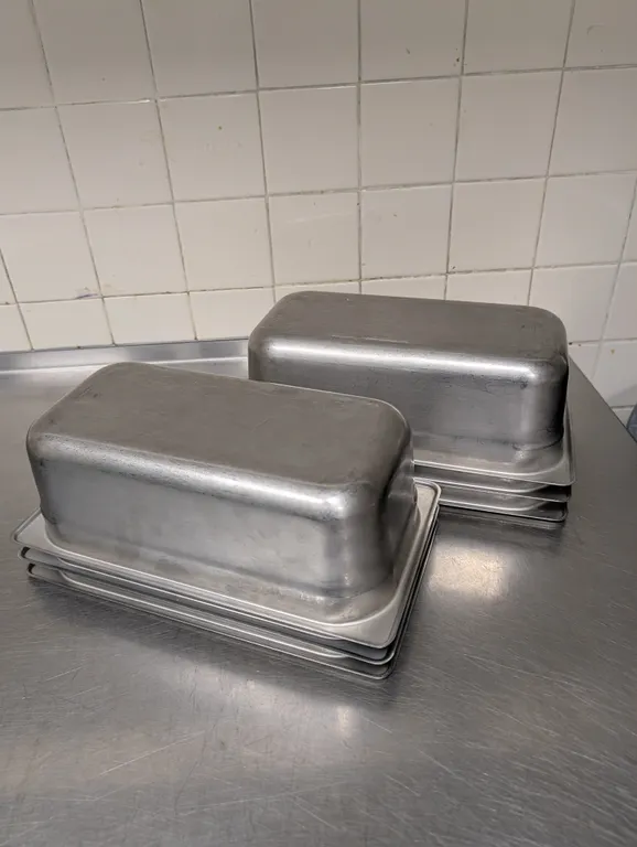 (6) 3rd Size 4" Deep Stainless Steel Hotel Pans
