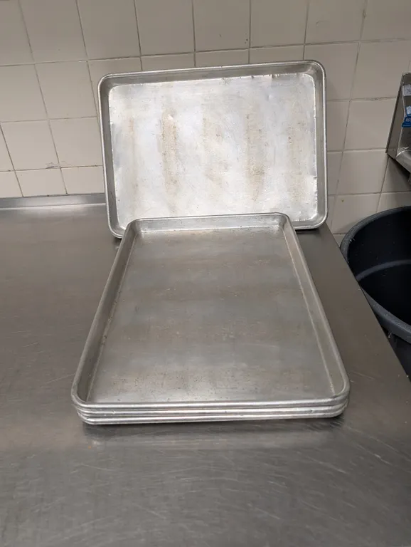 (6) Half Size Aluminum Sheet Pans