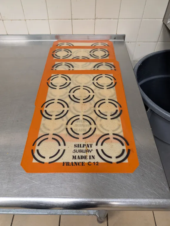 (4) Subway Silpat Bake Mats
