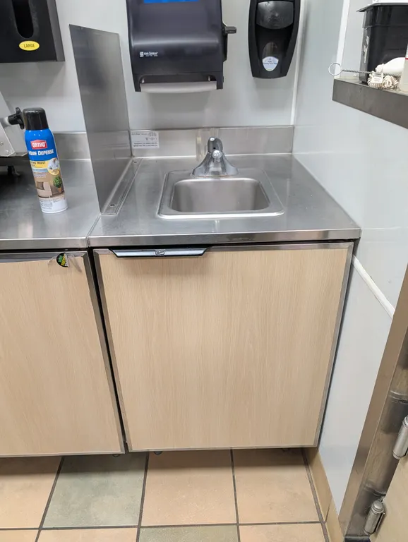 Duke Stainless Steel Hand Sink Cabinet with Side Splash - Model # SUB-PS-24-CM - 24" x 30" x 40"