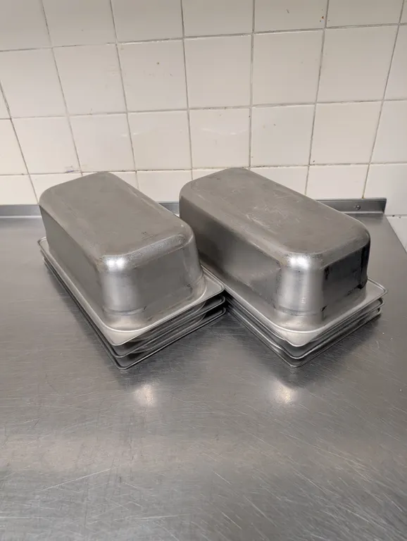 (6) 3rd Size 6" Stainless Steel Hotel Pans