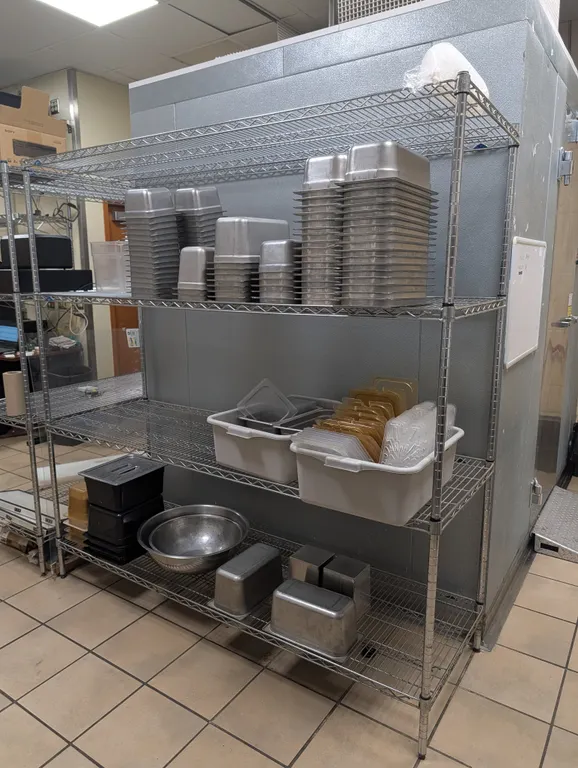 Metro 4 Tier Shelving Unit - 72" x 24" x 74" (Contents not Included)