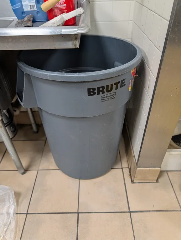 Brute 55 Gallon Trash Container