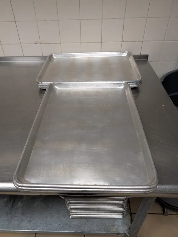(6) Half Size Aluminum Sheet Pans