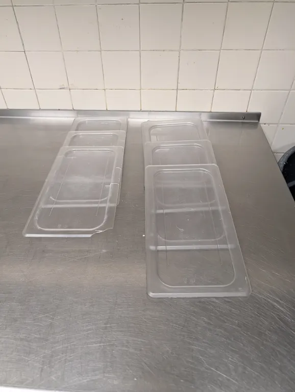 (7) Cambro 3rd Size Polycarbonate Lids - Model # 30CwC