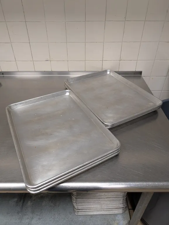 (6) Half Size Aluminum Sheet Pans