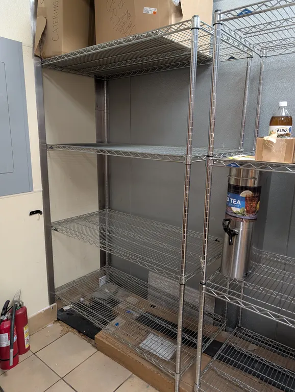 Metro 4 Tier Chrome Shelving Unit - 48" X 24" X 74"