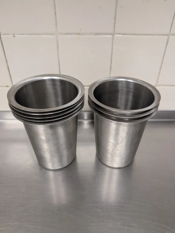 (7) Stainless Steel Silverware Holders