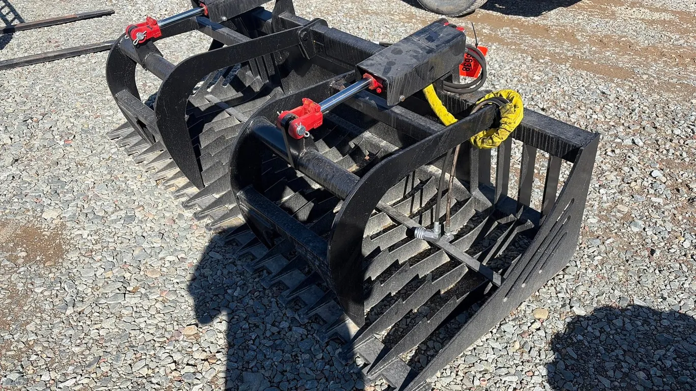 Approx. 78" Unused Skid Steer Rock Grapple Bucket