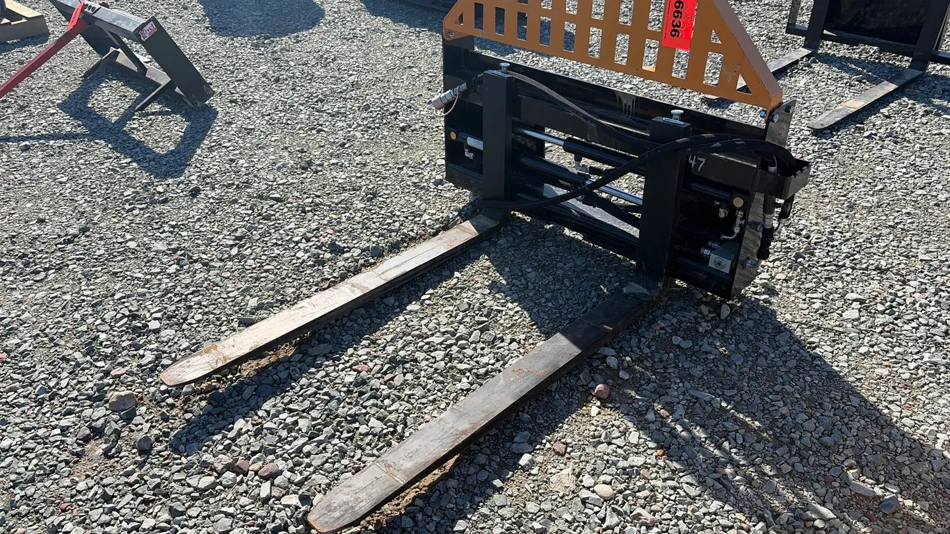 Approx. 48" Unused Wolverine PFA-11-3300G Skid Steer Pallet Forks