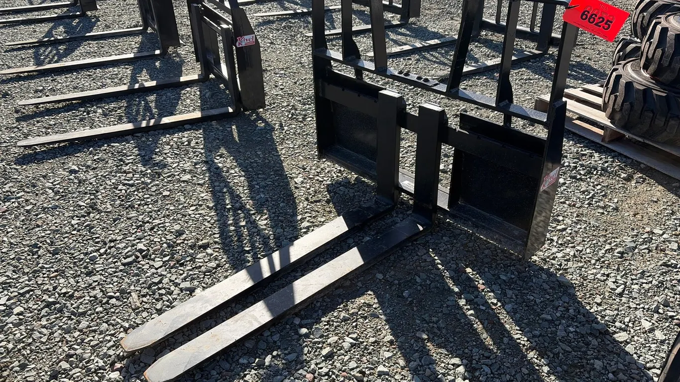 Approx. 48" Unused Kivel Skid Steer Pallet Forks