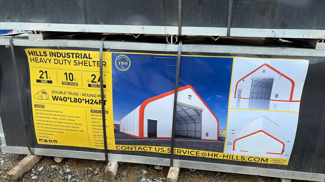 Unused Hills Industrial Heavy Duty Shelter
