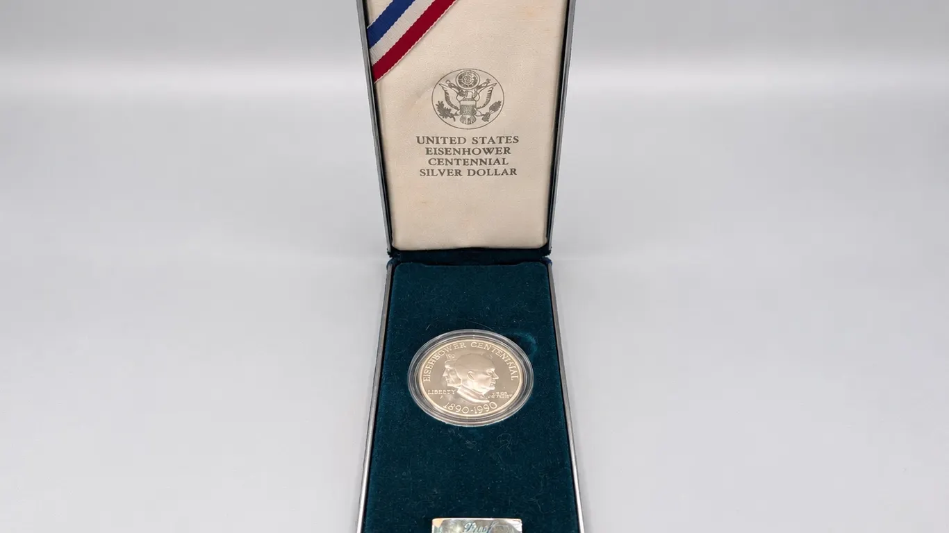 1990 United States Eisenhower Centennial Silver Dollar Proof
