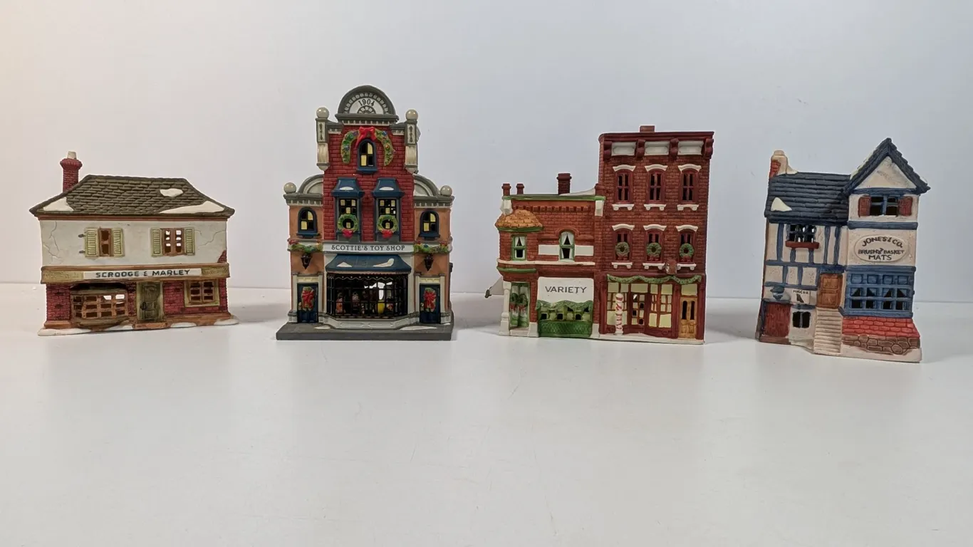 Department 56 Dickens' Village Series Buildings, Set of 4