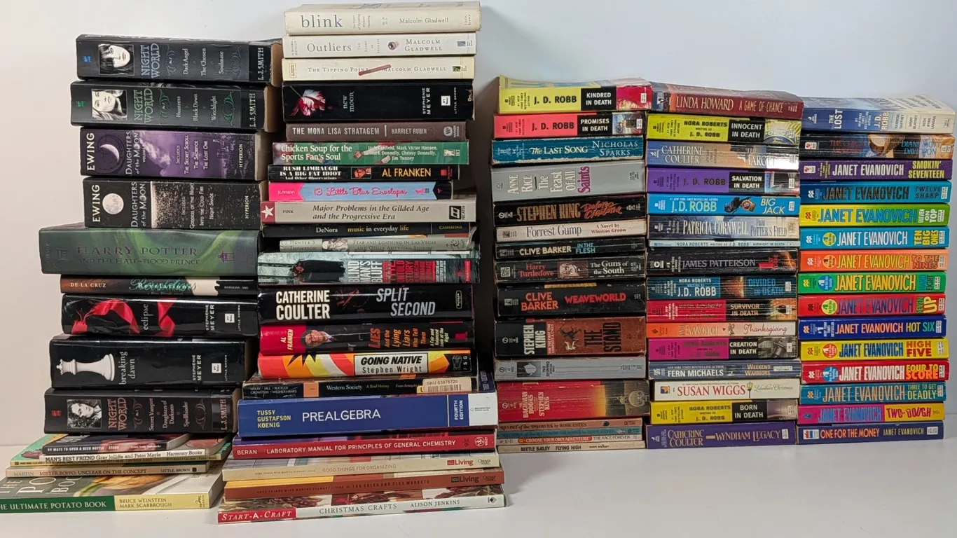 Large Collection of Fiction and Non-Fiction Books