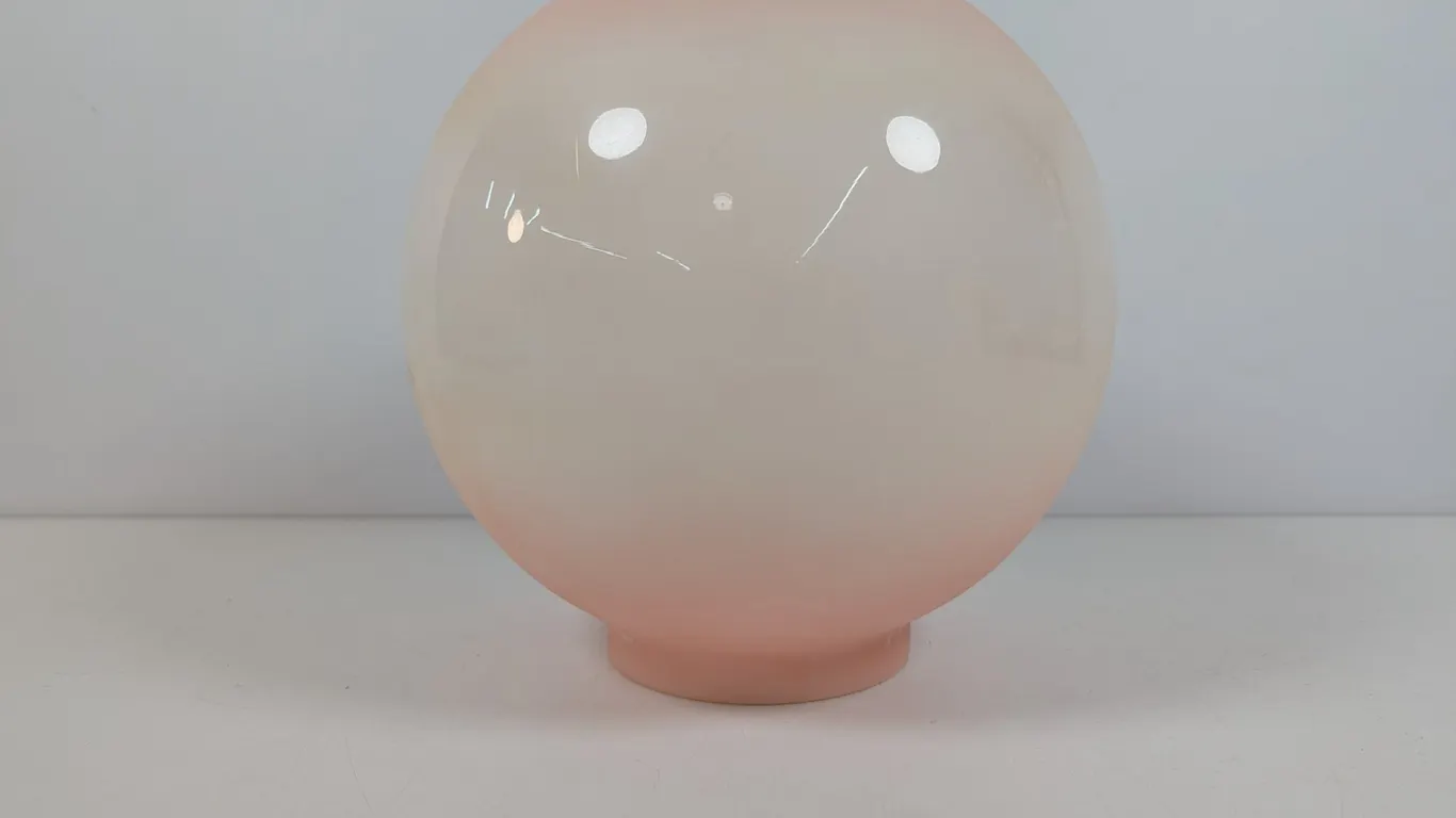 Vintage Pink Opalescent Glass Lamp Globe Shade
