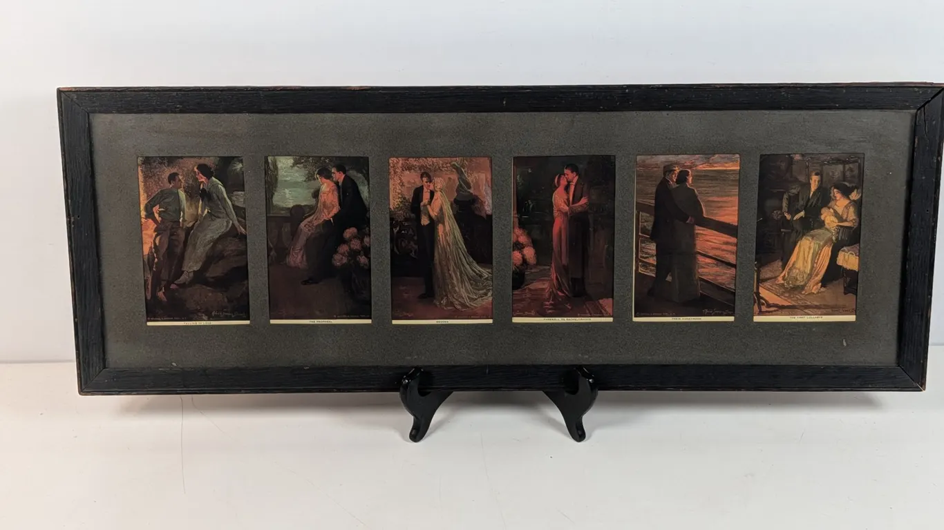 Vintage Framed Frances Tipton Hunter "The Story of Life" Print Series