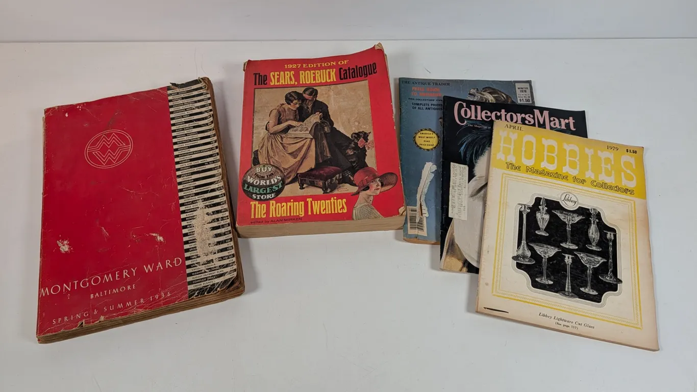 Montgomery Ward & Sears Roebuck Catalogs with Collector Magazines