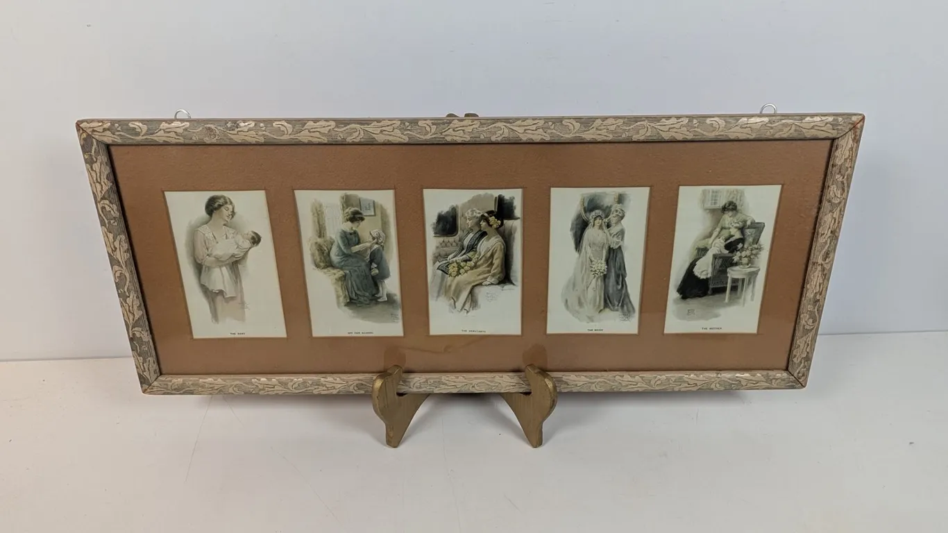 Bessie Pease Gutmann "Five Stages of Woman" Framed Prints