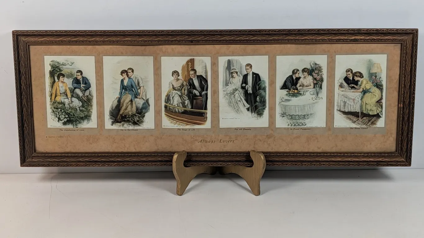 Vintage "Always Lovers" Reinthall & Newman Framed Print