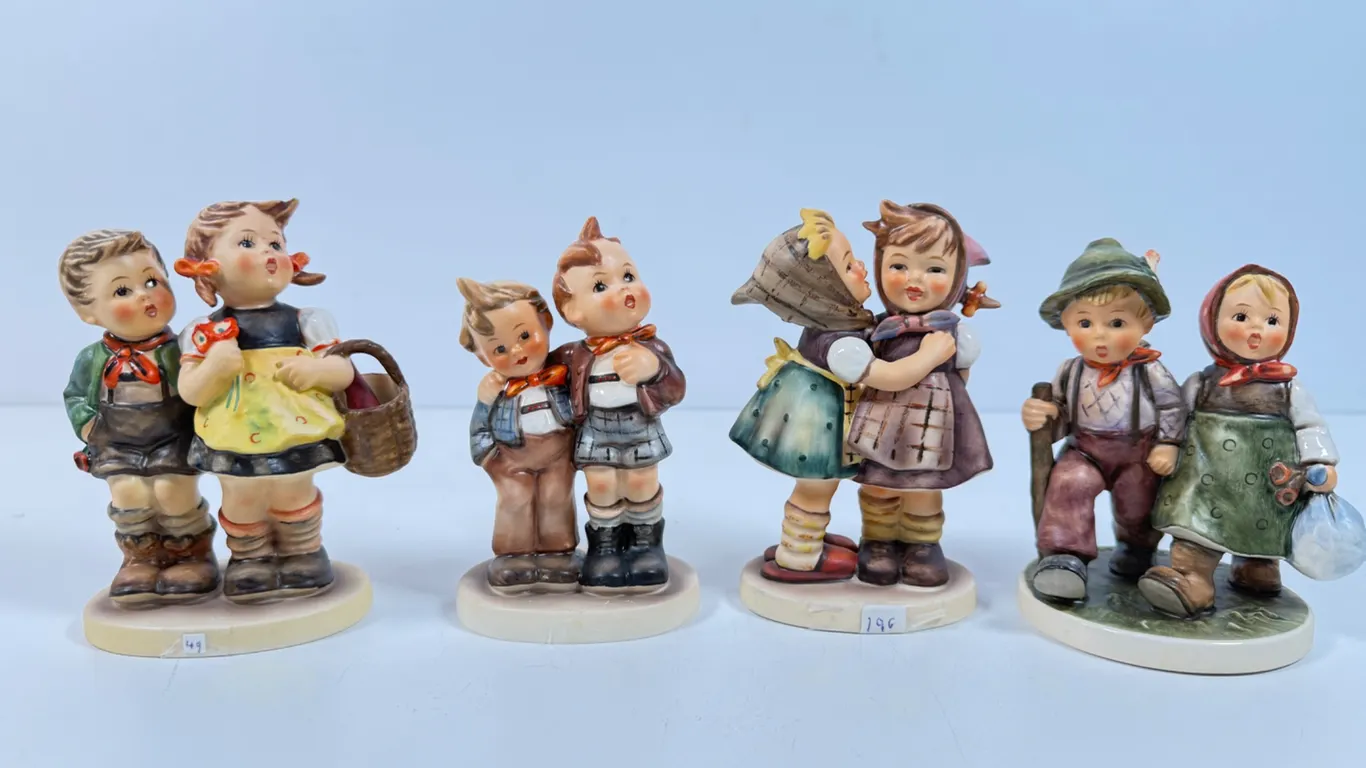 Collection of 4 Vintage Goebel Hummel Figurines