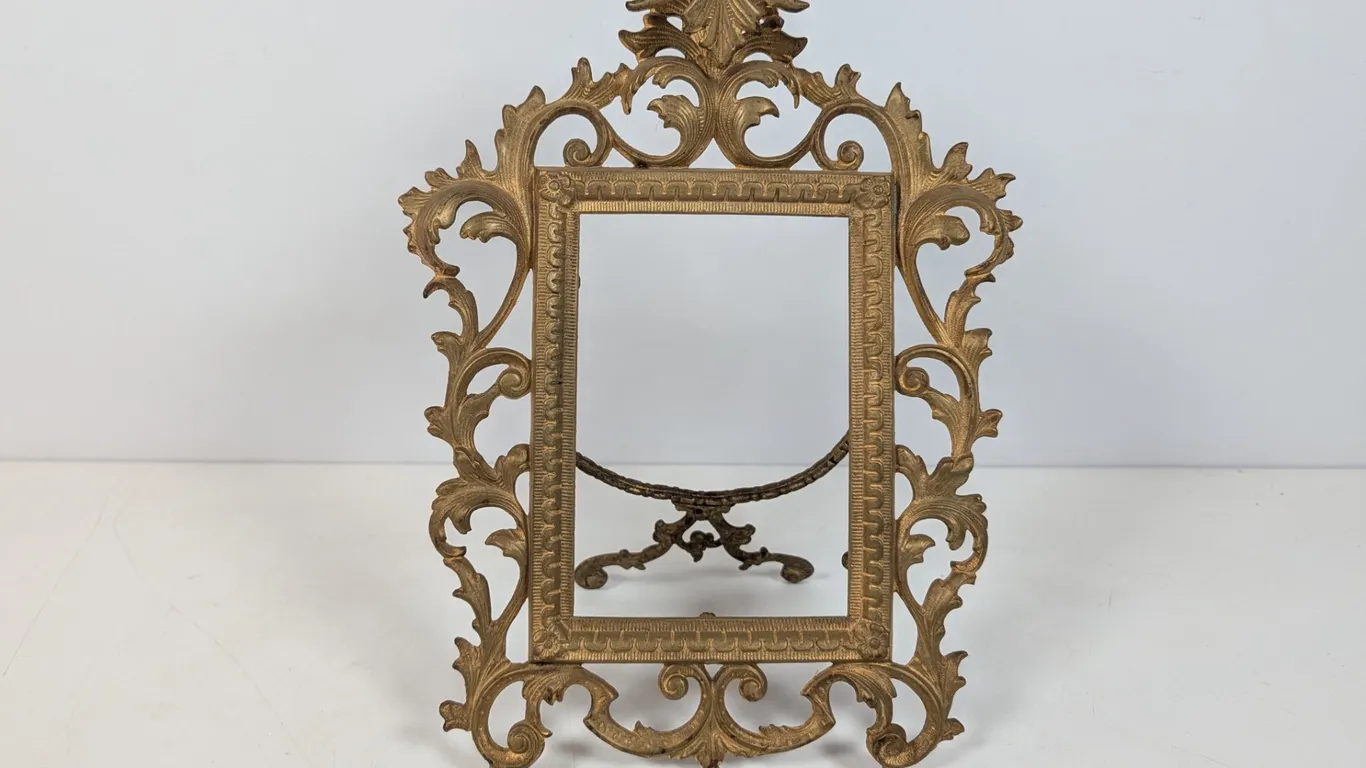 Ornate Brass Vanity Frame