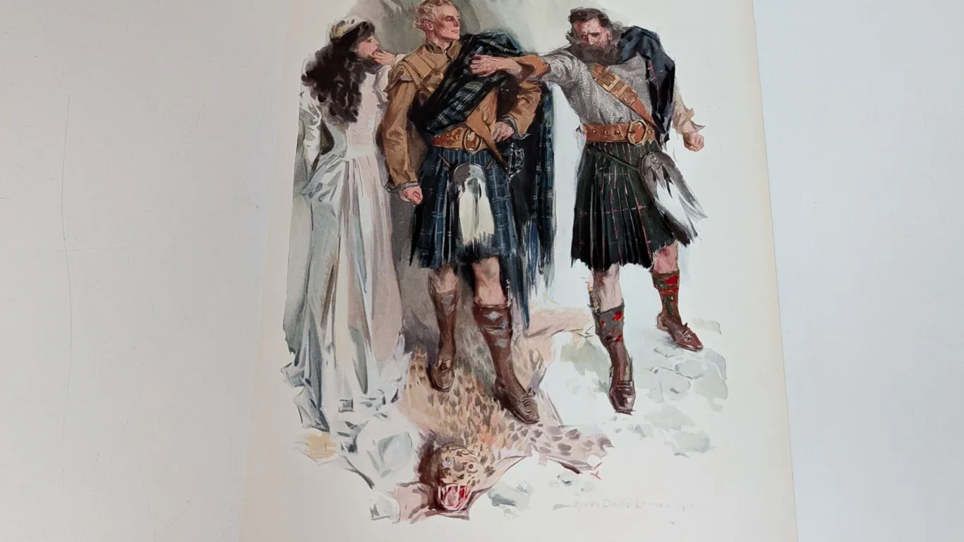 Howard Chandler Christy "Two Men and a Woman" Print, 1901