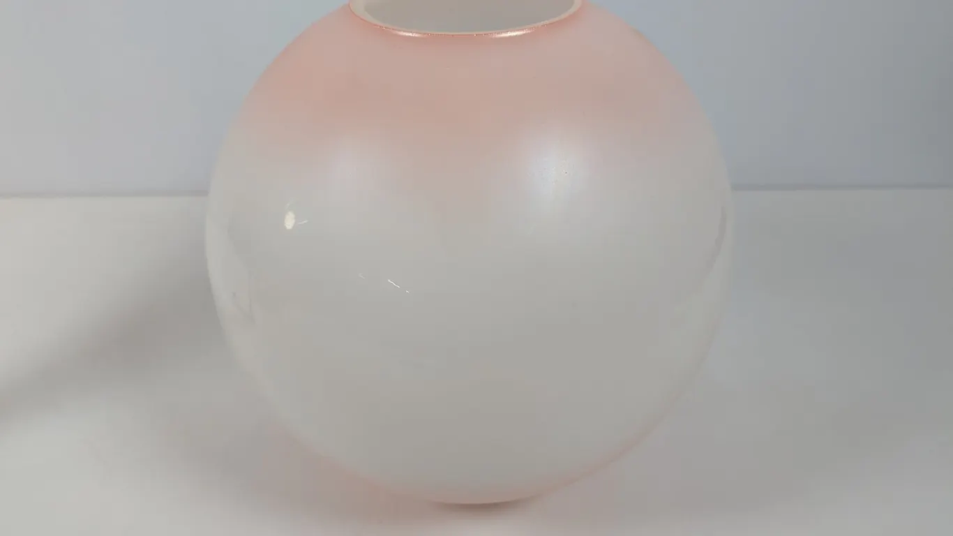 Vintage Pink Ombre Glass Globe Lampshade