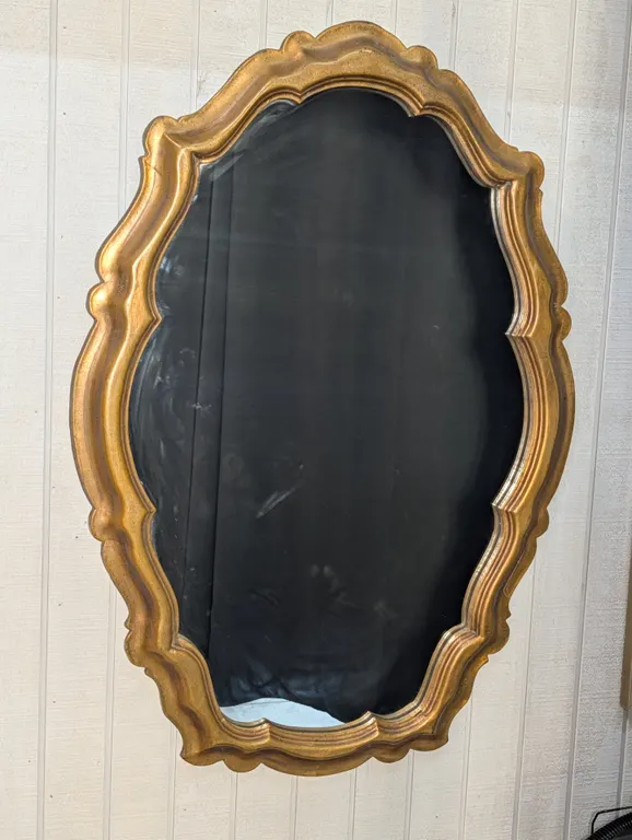 Ornate Gold Leaf Baroque Style Wall Mirror