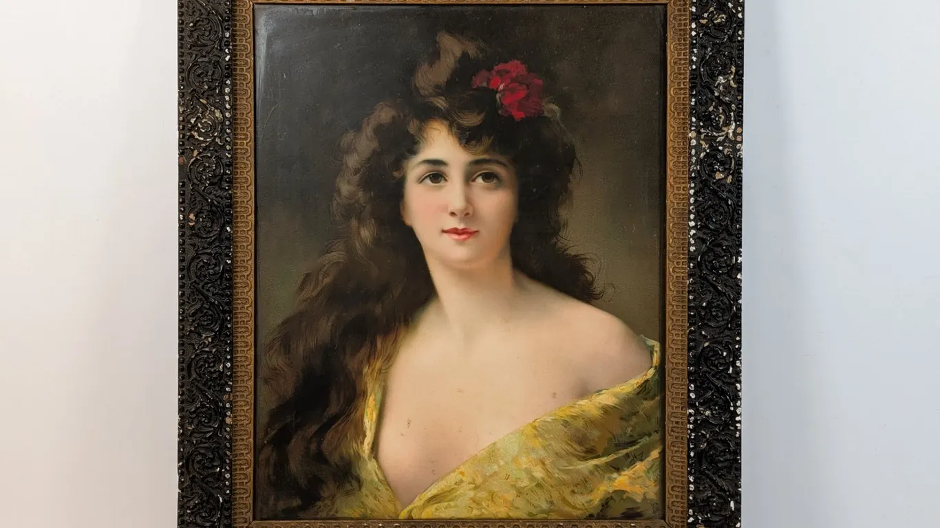 Framed Portrait of a Young Woman